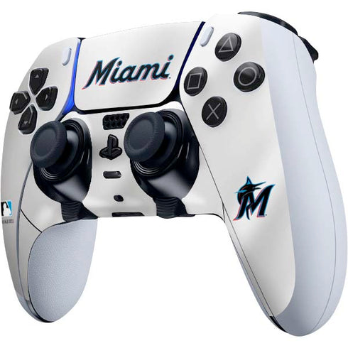 MLB Miami Marlins Home Jersey PS5 DualSense Edge Pro Controller Skin