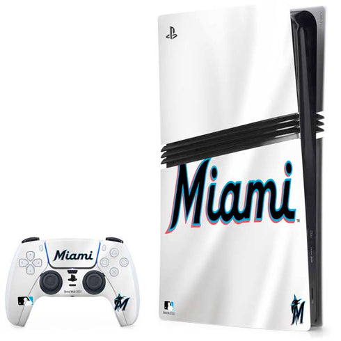 MLB Miami Marlins Home Jersey PS5 Pro Bundle Skin