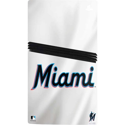 MLB Miami Marlins Home Jersey PS5 Pro Console Skin
