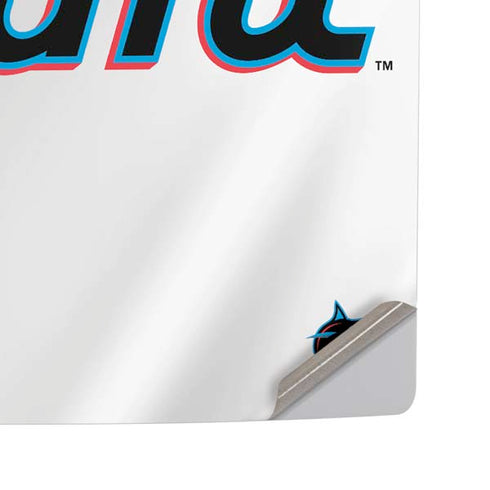 MLB Miami Marlins Home Jersey PS5 Pro Disk Console Skin