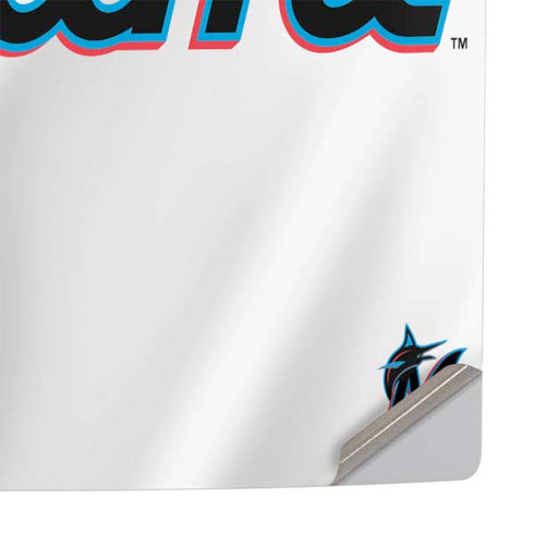 MLB Miami Marlins Home Jersey PS5 Slim Digital Edition Console Skin