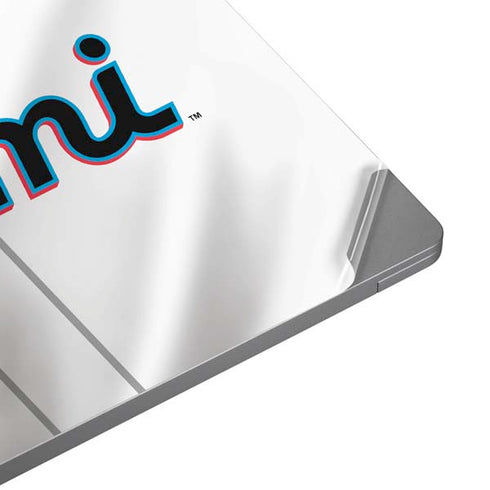 MLB Miami Marlins Home Jersey Laptop Skins