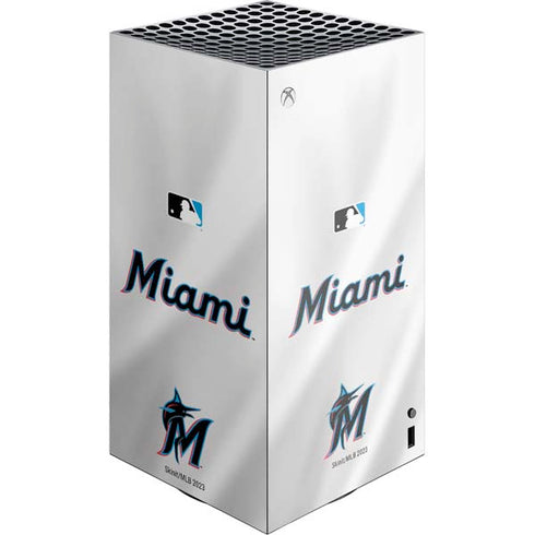 MLB Miami Marlins Home Jersey XBox Series X Digital Edition Console Skin