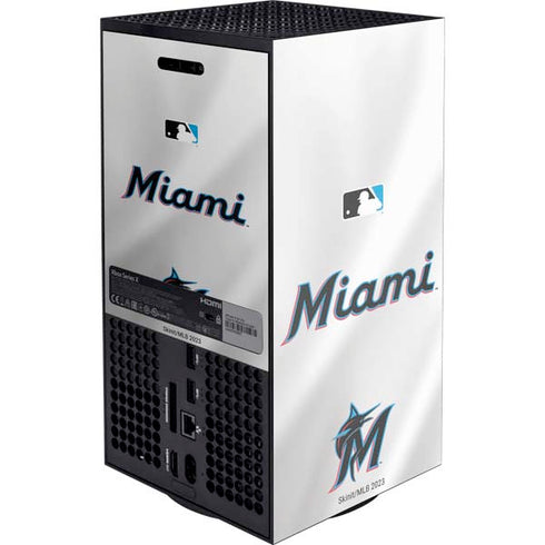 MLB Miami Marlins Home Jersey XBox Series X Digital Edition Console Skin
