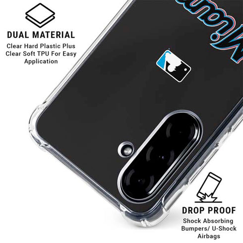 MLB Miami Marlins Jersey Alternate Galaxy A36 5G Clear Case