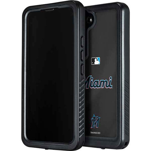 MLB Miami Marlins Jersey Alternate Galaxy S24 Plus Waterproof Case