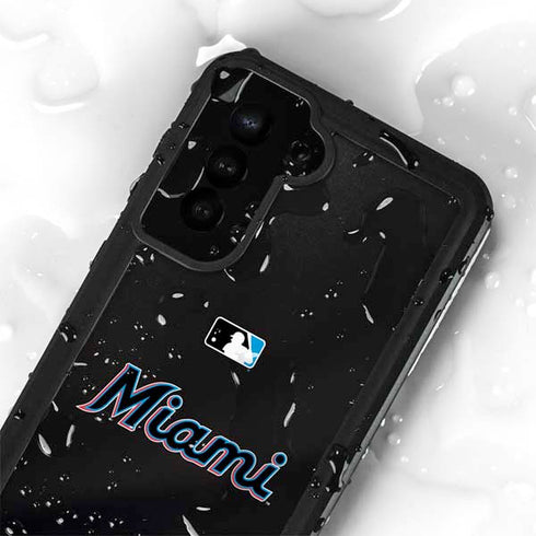 MLB Miami Marlins Jersey Alternate Galaxy S24 Plus Waterproof Case
