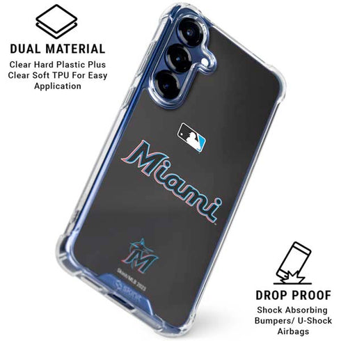 MLB Miami Marlins Jersey Alternate Galaxy S25 FE Clear Case
