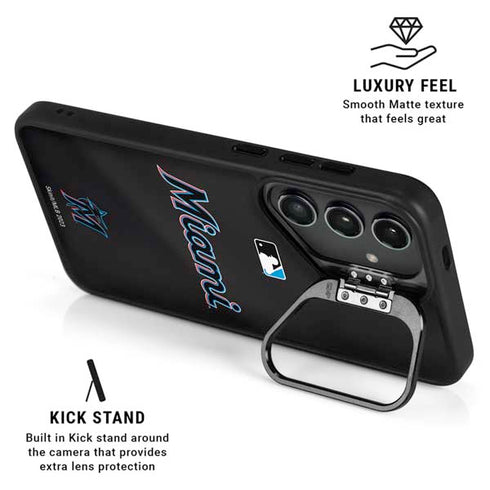 MLB Miami Marlins Jersey Alternate Galaxy S25 FE Kickstand Case