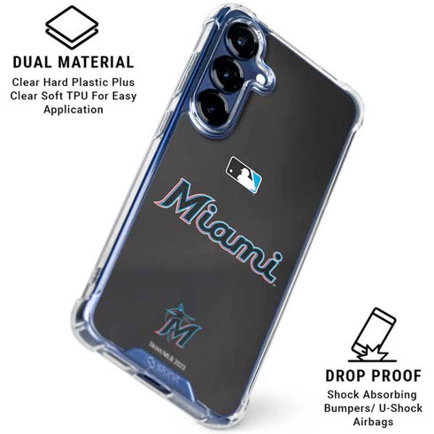 MLB Miami Marlins Jersey Alternate Galaxy S25 Plus Clear Case