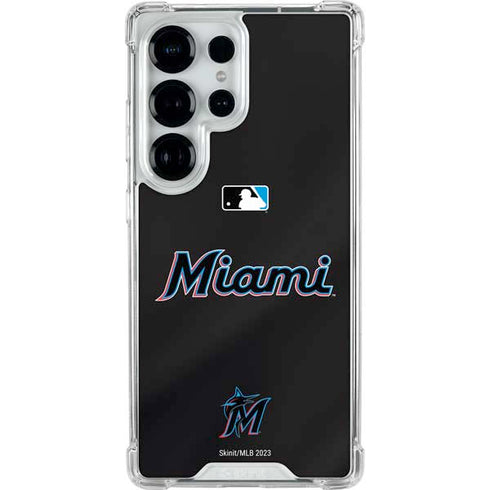 MLB Miami Marlins Jersey Alternate Galaxy S25 Ultra Clear Case