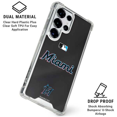 MLB Miami Marlins Jersey Alternate Galaxy S26 Ultra Clear Case