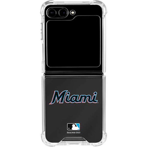MLB Miami Marlins Jersey Alternate Galaxy Z Flip6 Clear Case