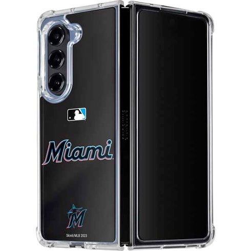 MLB Miami Marlins Jersey Alternate Galaxy Z Fold5 5G Clear Case