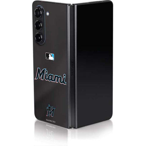 MLB Miami Marlins Jersey Alternate Galaxy Z Fold5 5G Skin
