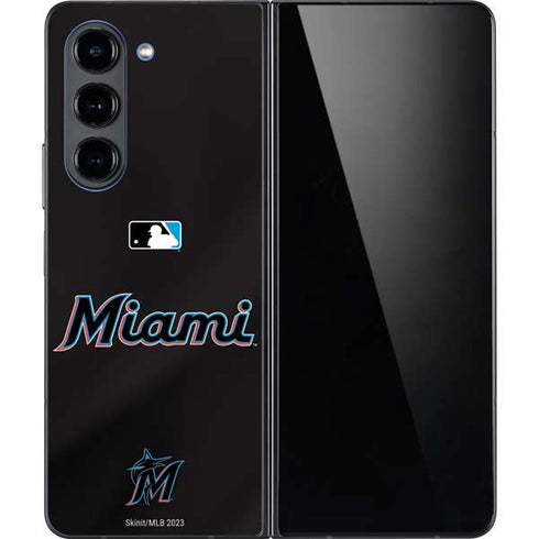 MLB Miami Marlins Jersey Alternate Galaxy Z Fold5 5G Skin