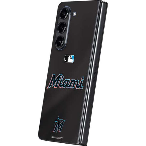 MLB Miami Marlins Jersey Alternate Galaxy Z Fold5 5G Skin
