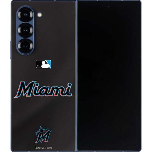 MLB Miami Marlins Jersey Alternate Galaxy Z Fold6 Skin
