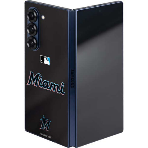 MLB Miami Marlins Jersey Alternate Galaxy Z Fold6 Skin
