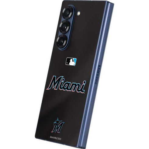 MLB Miami Marlins Jersey Alternate Galaxy Z Fold6 Skin