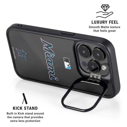 MLB Miami Marlins Jersey Alternate iPhone 14 Pro Kickstand Case