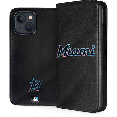 MLB Miami Marlins Jersey Alternate iPhone 15 Plus Folio Case