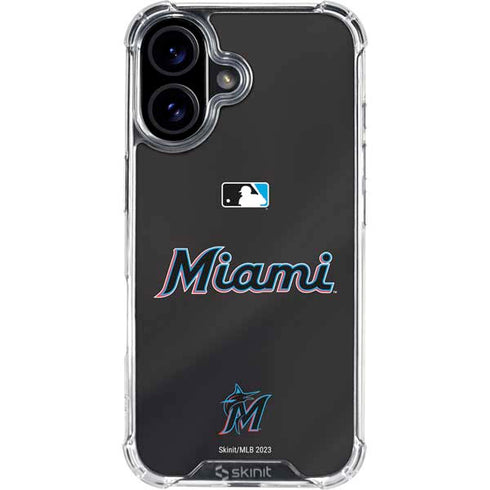 MLB Miami Marlins Jersey Alternate iPhone 16 Clear Case