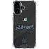 MLB Miami Marlins Jersey Alternate iPhone 16 Plus Clear Case