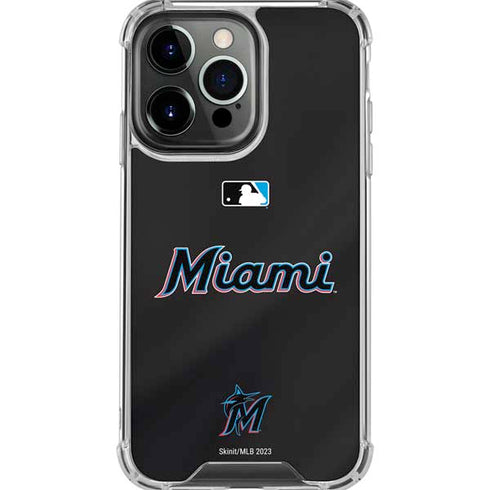 MLB Miami Marlins Jersey Alternate iPhone 16 Pro Max Clear Case