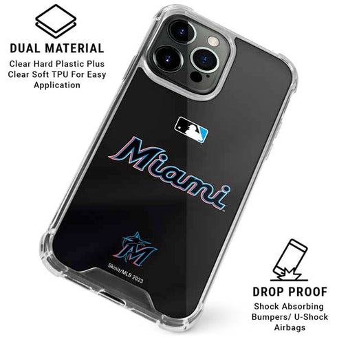 MLB Miami Marlins Jersey Alternate iPhone 16 Pro Max Clear Case