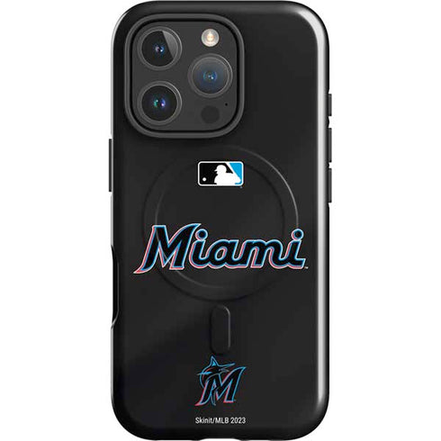 MLB Miami Marlins Jersey Alternate iPhone 16 Pro Max Magsafe Impact Case