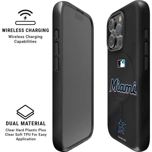 MLB Miami Marlins Jersey Alternate iPhone 16 Pro Max Magsafe Impact Case
