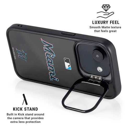 MLB Miami Marlins Jersey Alternate iPhone 16e Kickstand Case