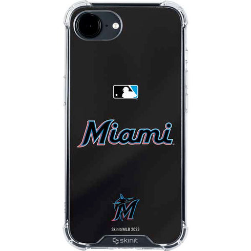MLB Miami Marlins Jersey Alternate iPhone 16e Clear Case