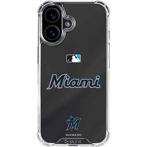 MLB Miami Marlins Jersey Alternate iPhone 17 Clear Case