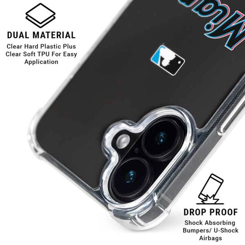 MLB Miami Marlins Jersey Alternate iPhone 17 Clear Case