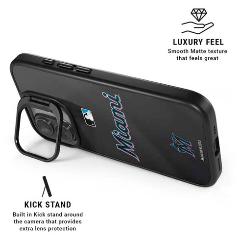 MLB Miami Marlins Jersey Alternate iPhone 17 Kickstand Case