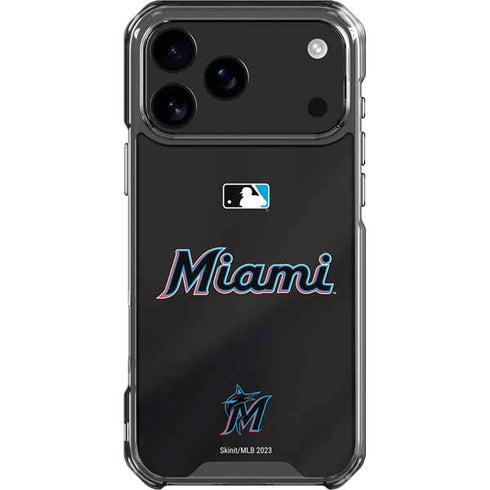 MLB Miami Marlins Jersey Alternate iPhone 17 Pro Max Clear Case