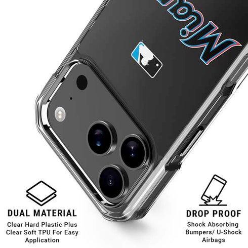 MLB Miami Marlins Jersey Alternate iPhone 18 Pro Clear Case