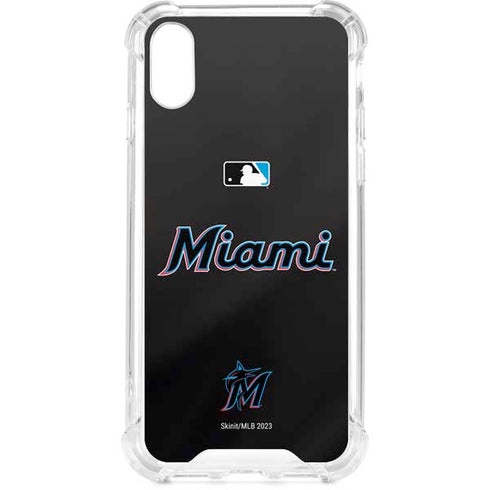 MLB Miami Marlins Jersey Alternate iPhone XS Clear Case