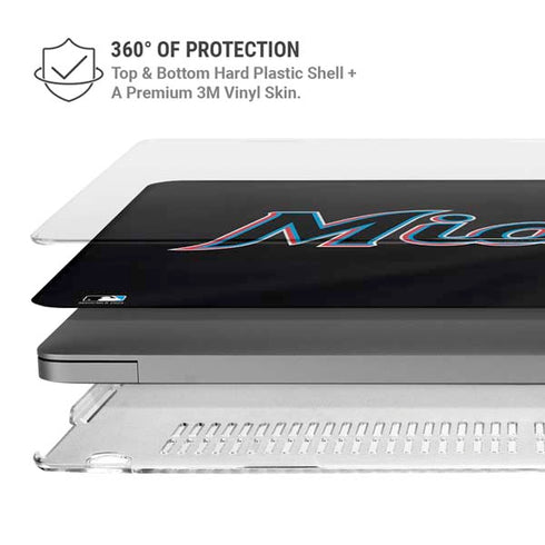 MLB Miami Marlins Jersey Alternate MacBook Pro 14in (2021-24) Case plus Skin