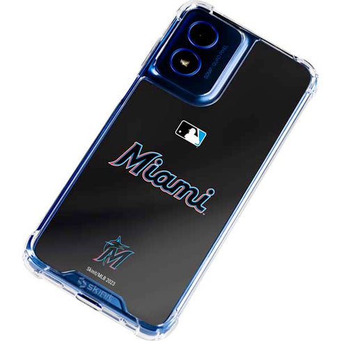 MLB Miami Marlins Jersey Alternate Moto G Play 4G (2024) Clear Case