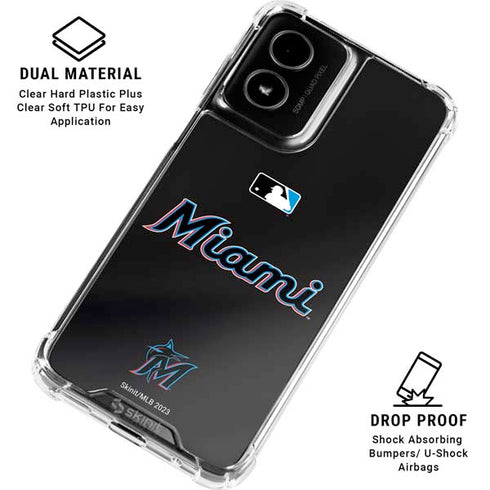MLB Miami Marlins Jersey Alternate Moto G Power 5G (2024) Clear Case
