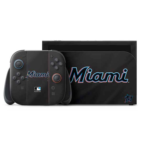 MLB Miami Marlins Jersey Alternate Nintendo Switch 2 (2025) with Joy-Con Skin