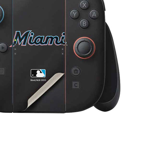 MLB Miami Marlins Jersey Alternate Nintendo Switch 2 (2025) Joy-Con Controller Skin