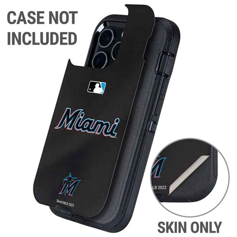 MLB Miami Marlins Jersey Alternate Otterbox Defender iPhone Skin