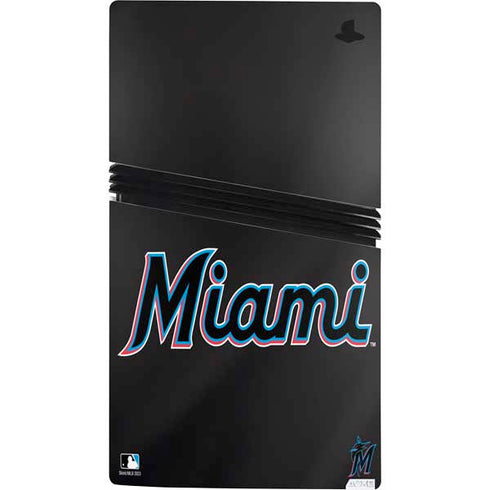 MLB Miami Marlins Jersey Alternate PS5 Pro Console Skin