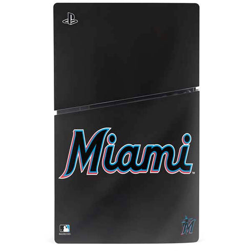 MLB Miami Marlins Jersey Alternate PS5 Slim Digital Edition Console Skin