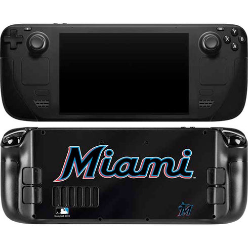 MLB Miami Marlins Jersey Alternate Steam Deck Handheld Gaming Computer OLED Skin