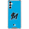 MLB Miami Marlins Solid Distressed Gabb Phone 4 Clear Case